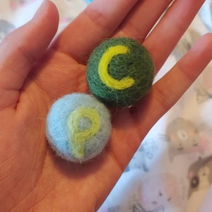 Stripes & Lilly’s Felted Monogrammed Balls