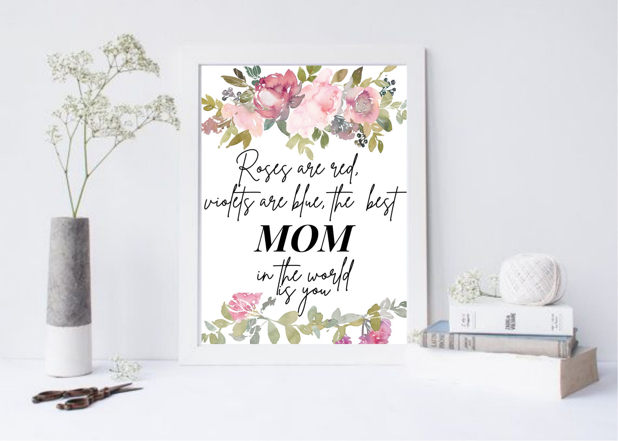 Mother's Day Wall Art Living Room Home Decor Wall Art Etsy
