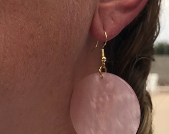 Shimmering Pink Earrings