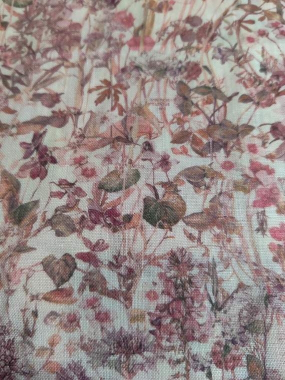by LIBERTY FABRICS on TANA LAWN COTTON LAUREN in PINKS/BROWN 1.00 METRE 
