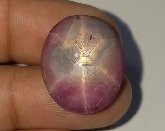 30 CT, Natural Star Ruby, Oval StarRuby, StarRubyRing, SterlingSilver, StarRuby Gemstone,20x16x9 MM Natural Red Star RubyStar Ruby Cabochon.
