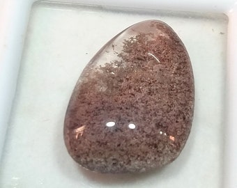 26 Carat. Amazing Lodolite Garden Quartz Cabochon Natural Garden Quartz Gemstone 27x18x8 MM. Top Quality Handmade Garden Quartz Loose Stone.