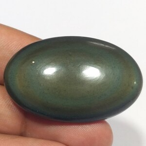 Rainbow Obsidian Cabochon / Top Grade Flashy Rainbow Obsidian Gemstone / Oval Shape / 42 Carat. / 38X25X7 MM. Big Size Cab Loose Gemstone.