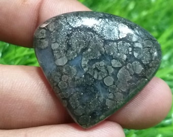 39 Carat, Natural Marcasite Cabochon Gemstone, 27x30x7 MM, Marcasite Jewelry, Semi Precious Handmade Hand Polish Marcasite Loose Gemstone.