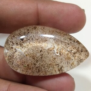75 Carat. Amazing Lodolite Garden Quartz Cabochon Natural Garden Quartz Gemstone 38x23x12 MM Top Quality Handmade Garden Quartz Loose Stone.