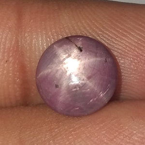 3 CT, Natural Star Ruby, Round StarRuby, StarRubyRing, SterlingSilver, StarRuby Gemstone,9x9x3 MM, Natural Red Star Ruby,Star Ruby Cabochon.