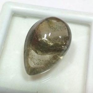 27 Carat. Amazing Lodolite Garden Quartz Cabochon Natural Garden Quartz Gemstone 19x16x12 MM Top Quality Handmade Garden Quartz Loose Stone.