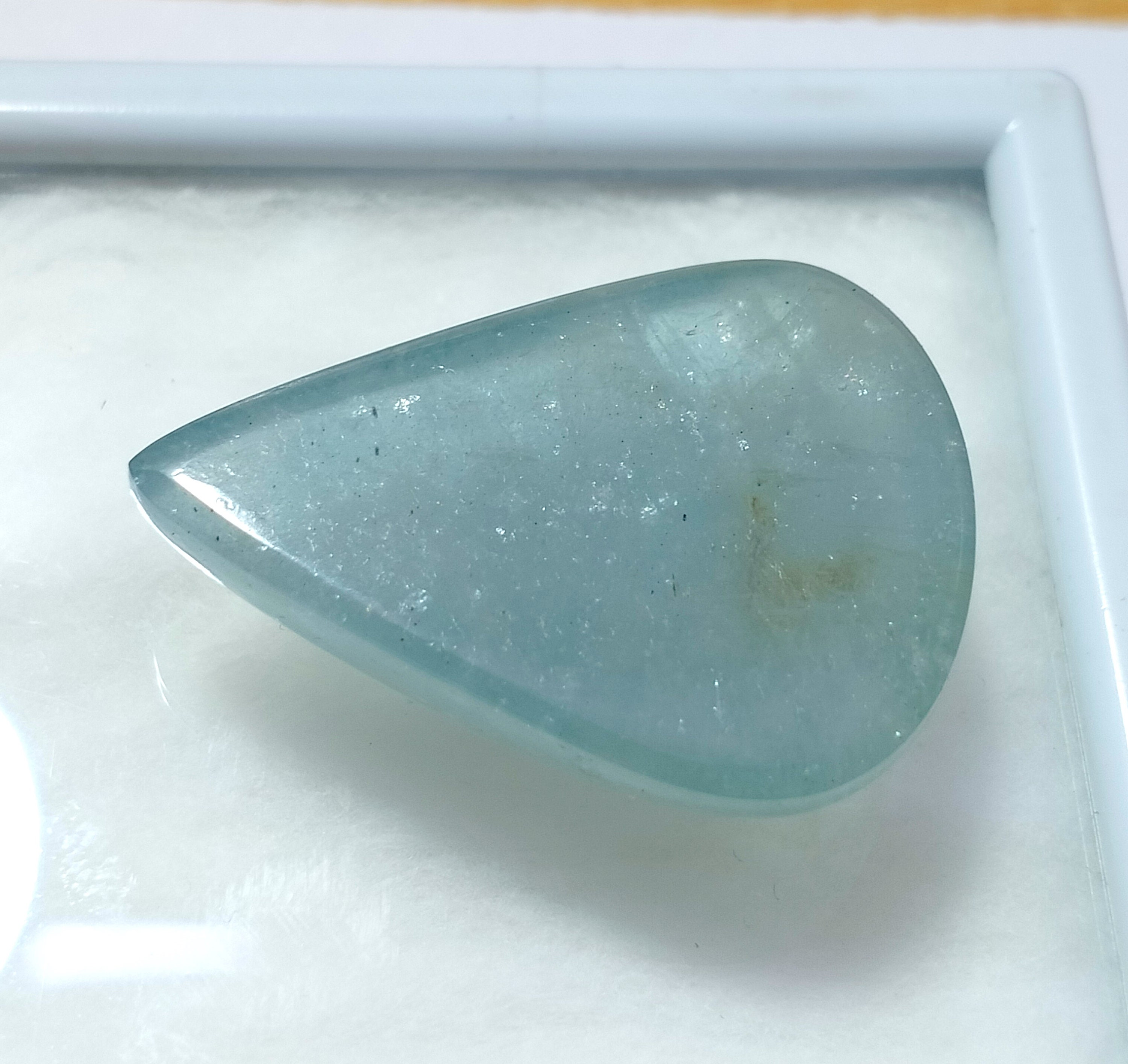 57 カラット、アクアマリン カボション、アクアマリン ストーン ペア