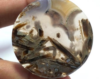 Perle Ronde facettée 12 mm en pierre gemme Agate noire x1 - Perles & Co