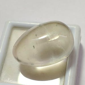 82 Carat, Beautiful Natural Crystal Quartz Bullet Cabochon Gemstone, Excellent Quality Handmade Cab, Drops Shape 30x20 MM, Loose Gemstone.