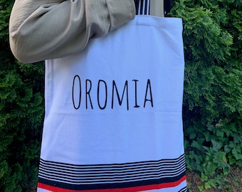 Borsa tote culturale Oromo Oromia / Borsa in tela Wallaga Heritage