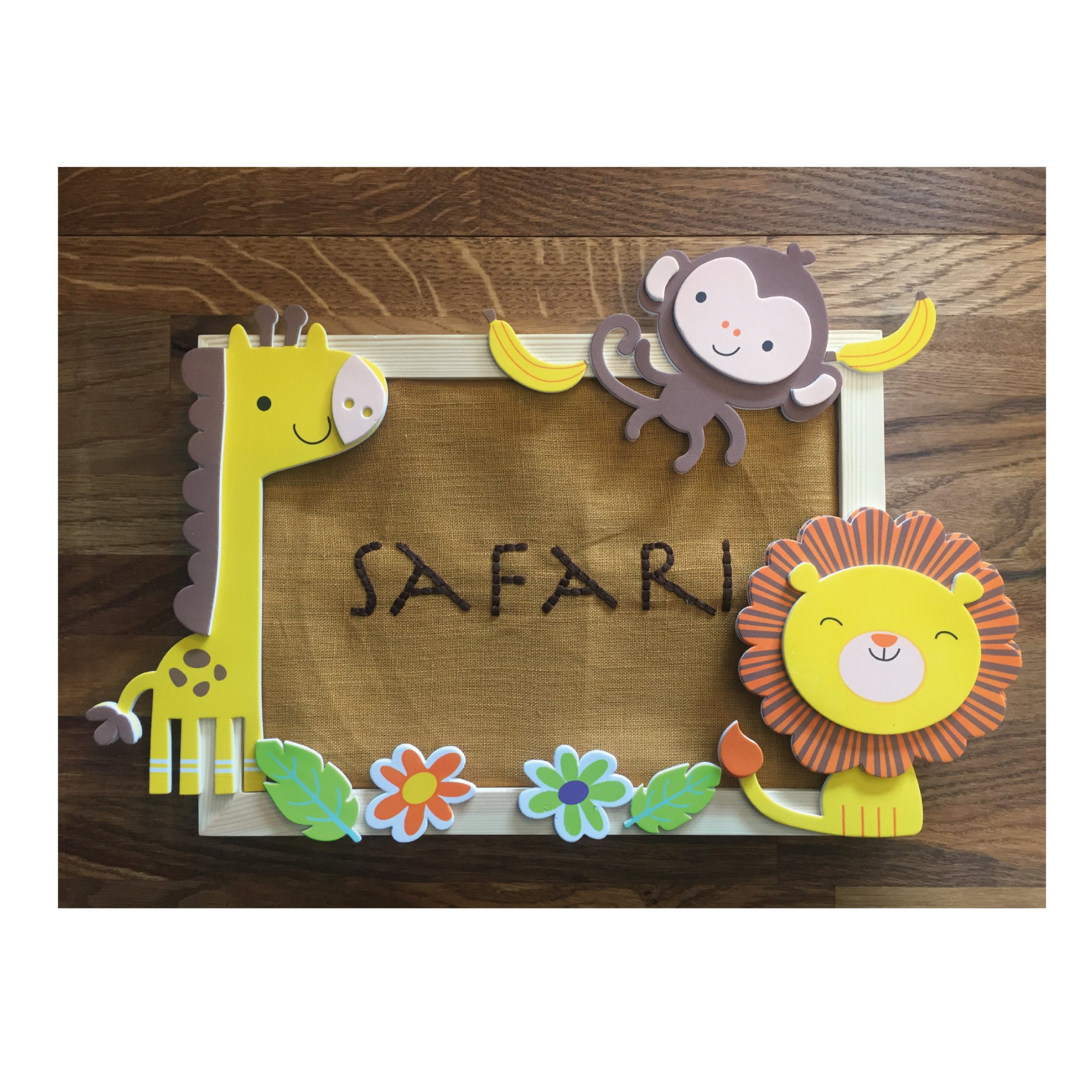 Cadre Broderie Safari