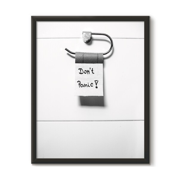 Bathroom Wall Black and White Etsy