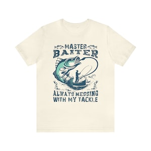 Master Baiter T-shirt, Pro Fishing Shirt, Born to Fish, Bass Fishing Shirt, Fishing Gift for Men, Funny Fishing Shirt, Unisex Fishing Shirt