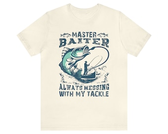 Master Baiter T-shirt, Pro Fishing Shirt, Born to Fish, Bass Fishing Shirt, Fishing Gift for Men, Funny Fishing Shirt, Unisex Fishing Shirt