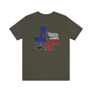 Welcome to Texas Tshirt, prehistoric cowboy Tshirt, Jurassic cowboy Tshirt, trex cowboy shirt, Texas tshirt, cowboy tshirt, Dino Tshirt