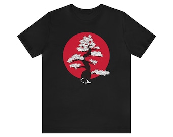 Bonsai Tree T-shirt, Japanese Bonsai T-shirt, Bonsai Tree, Japanese Tree T-shirt, Karate T-shirt, Japanese Culture, Unisex Bonsai T-shirt
