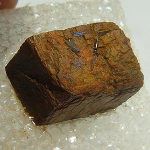Rutile on Limonite after Siderite Thumbnail - 1960&#39;s Thumbnail - Hiddenite, North Carolina, USA - Superb Classic Pseudomorph