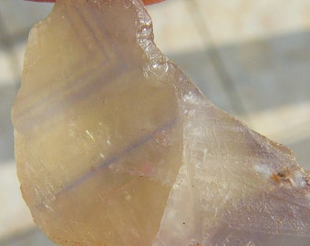 Fluorite - Blue / Yellow Rough Piece - Wildschapbach Valley, Baden-Württemberg, Germany - 27x18x16mm / 10.9g