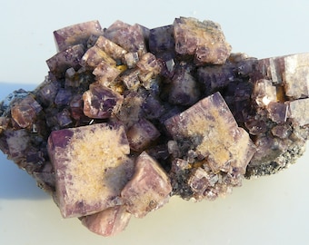 Fluorite Cluster - Hollywell Mine, Rogerley Quarry, Frosterley, Weardale, UK - 140x100x62mm / 781g - XLarge with minor Quartz Overgrowth