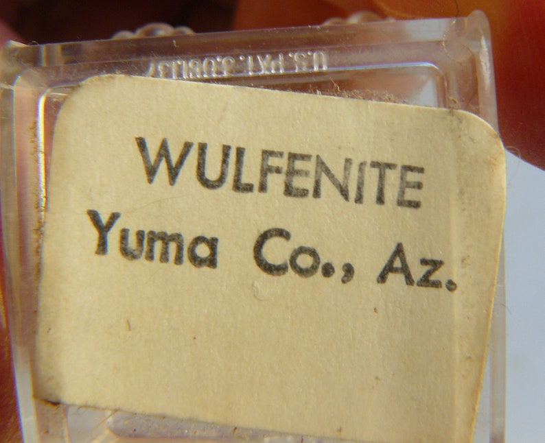 Wulfenite Bipyramidal Crystals Yuma Co. Arizona USA Etsy