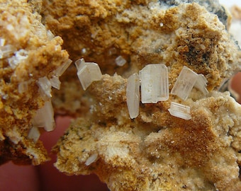 Cerussite on matrix - Brandybottle Mine, Arkengarthdale, North Yorkshire, UK - 55x50x29mm / 37.6g