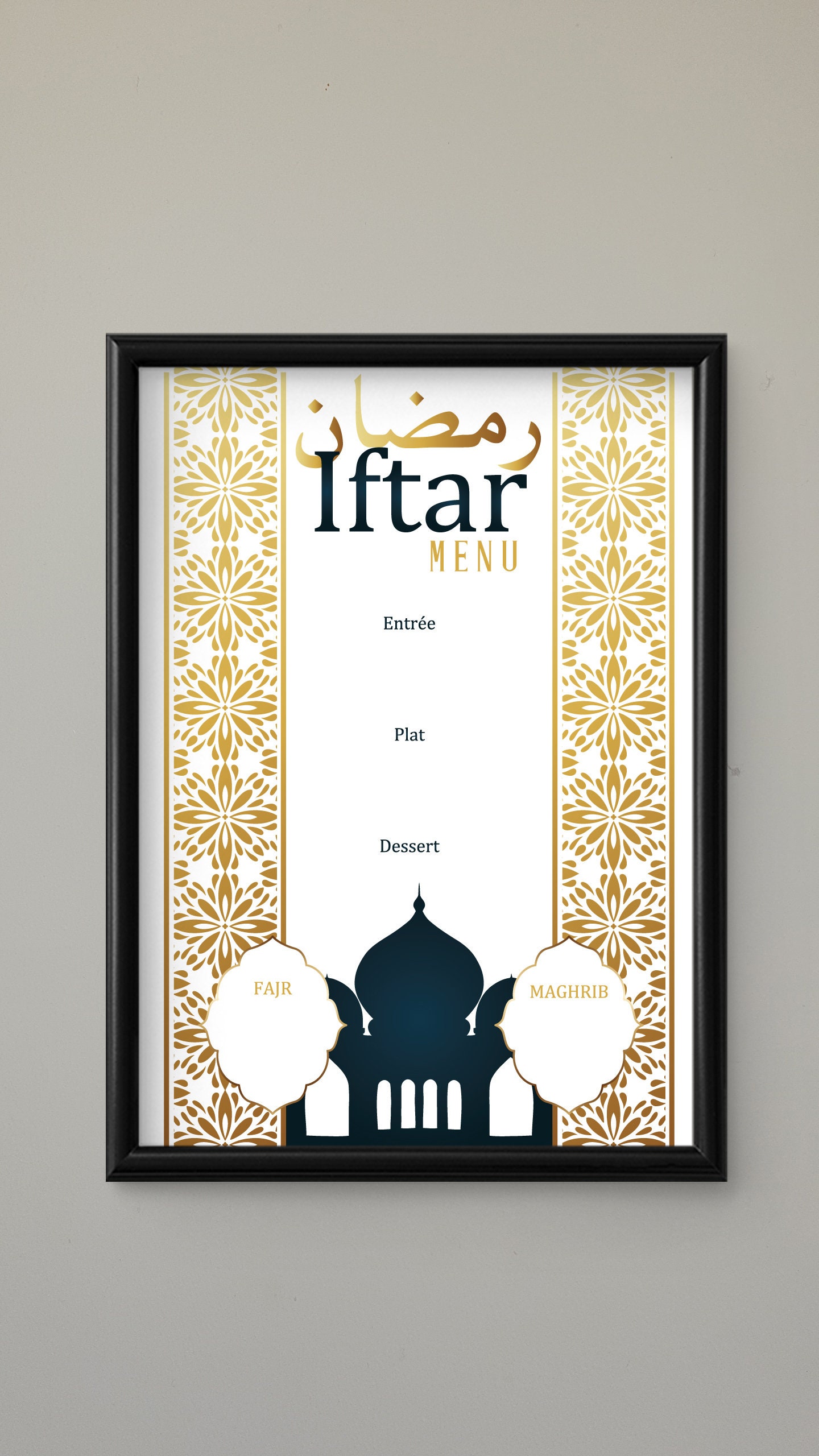 Tableau Ramadan A Remplir