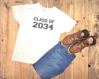 class of , class of 2034, school memory shirt, class of shirt, 1st day of school shirt, graduation shirt
