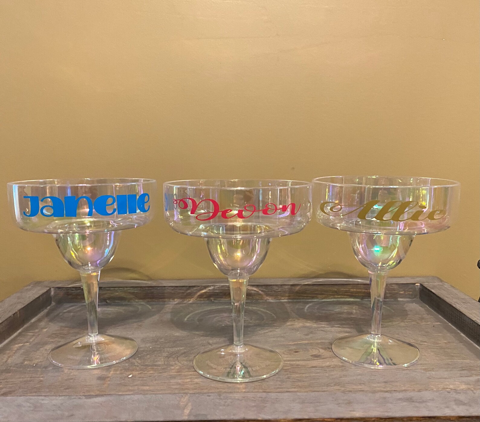 Hard plastic one piece margarita glass bachelorette party Etsy