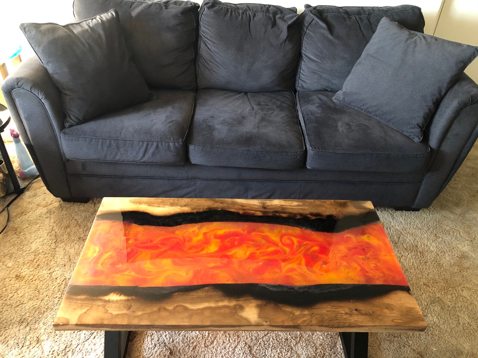Epoxy Lava Table Etsy