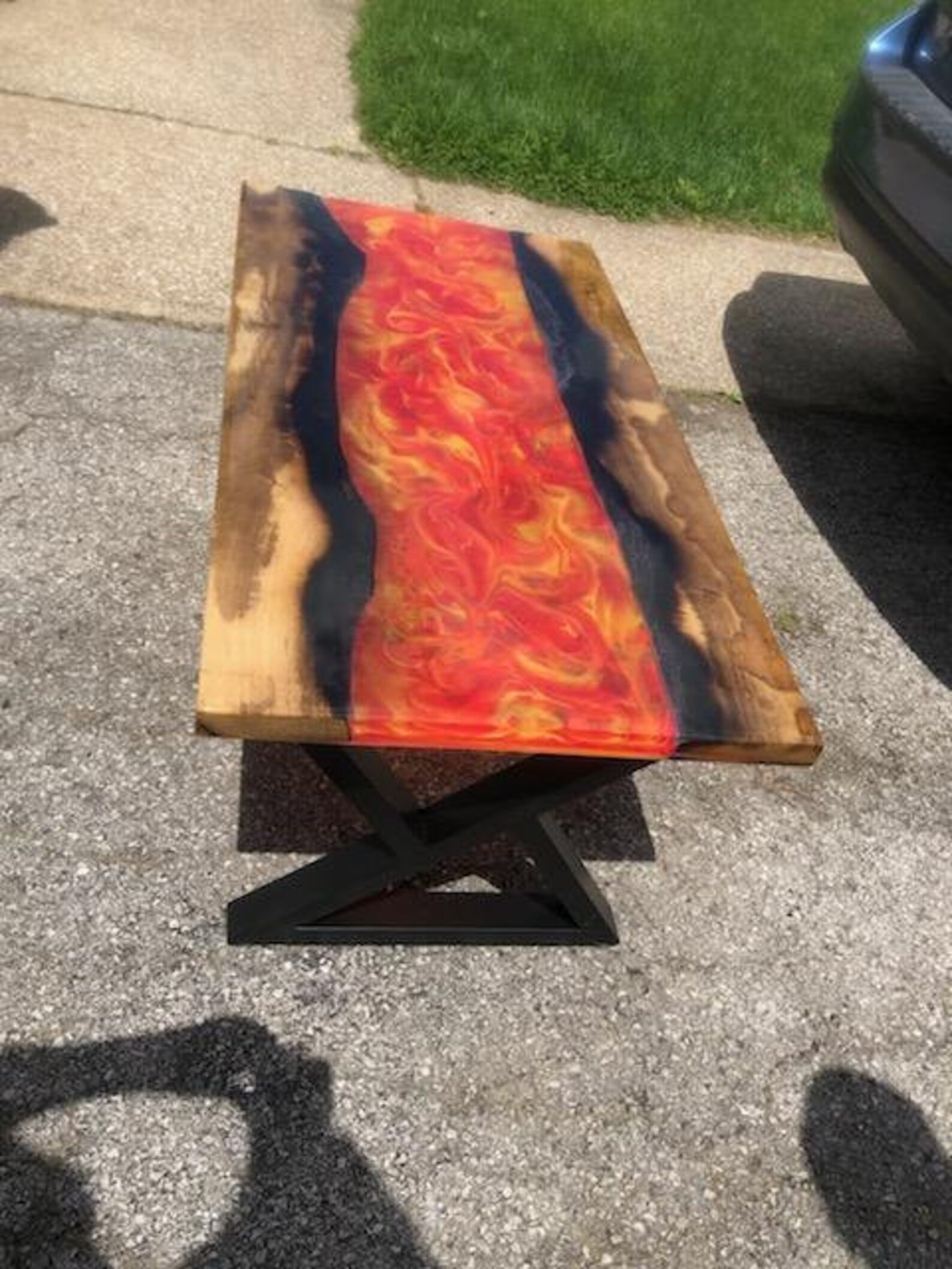 Epoxy Lava Table Etsy