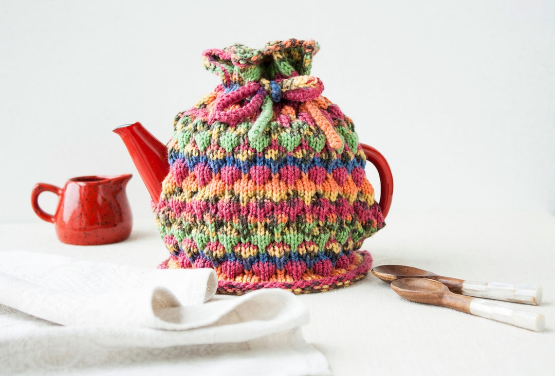 Wool Knitted Tea Cozy for Small Teapot 23 Cup, Cottagecore Kitchen
