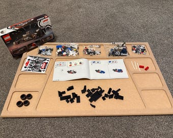 Large Lego Building Tray, Mega Multi-Section Building Board