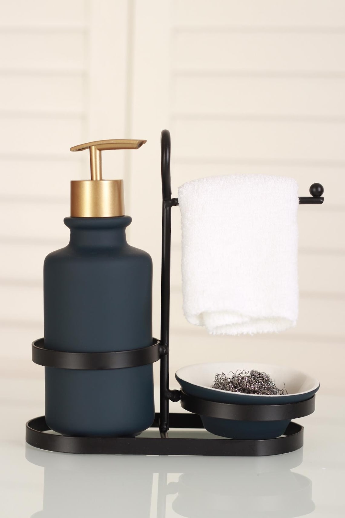 Kitchen Soap Dispenser Set With Sponge Holder and Tray Colored Etsy