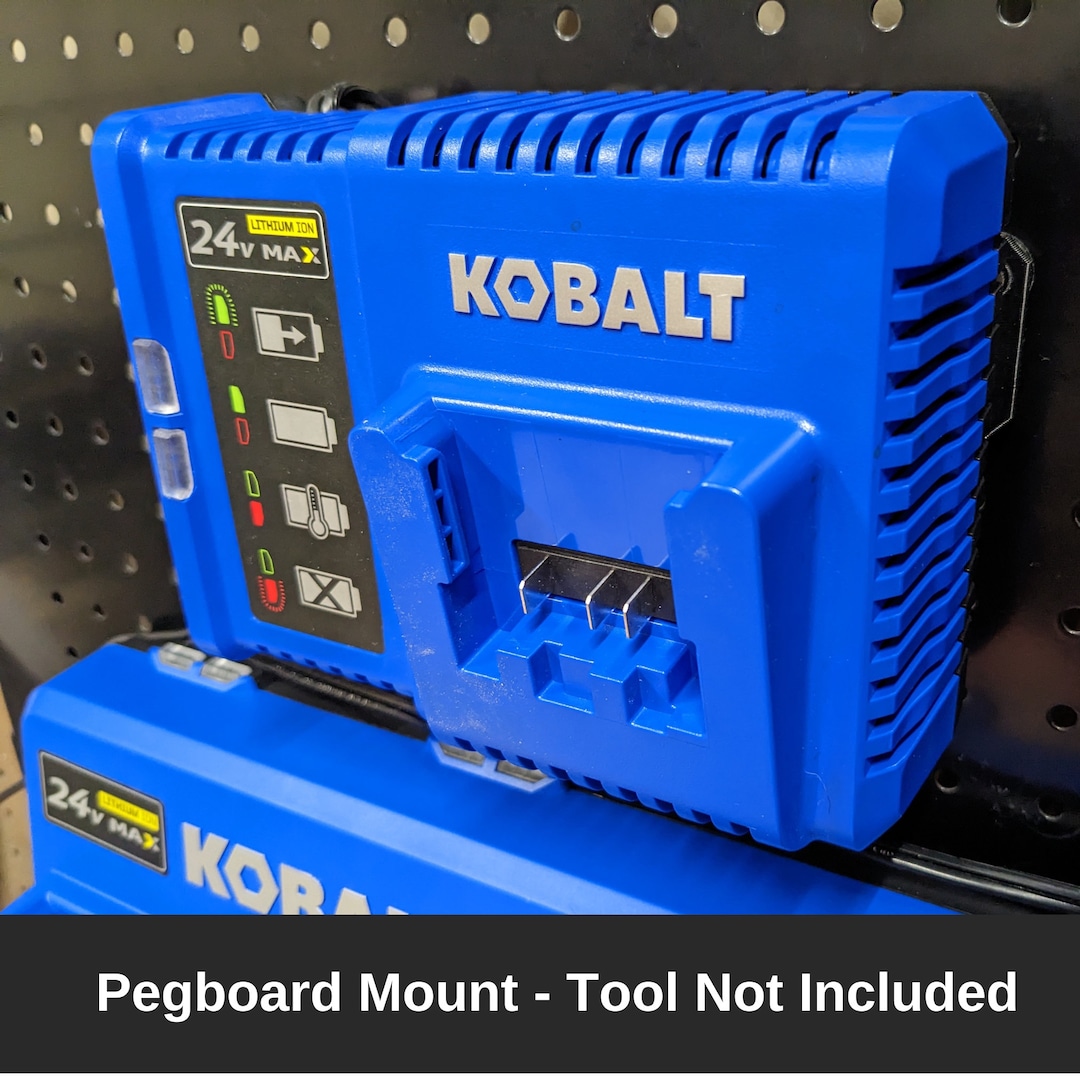 Kobalt 24v Max 2490-03 Pegboard Mount for Lithium Ion Battery Charger