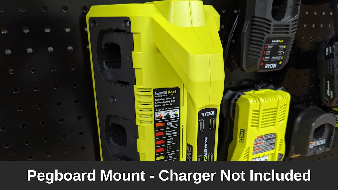 Ryobi One P135 Pegboard Mount for One Plus 18v 6 Port Battery Charger Etsy