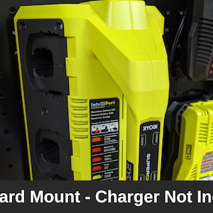 Ryobi One+ P135 Pegboard Mount for One Plus 18v 6 port Battery Charger