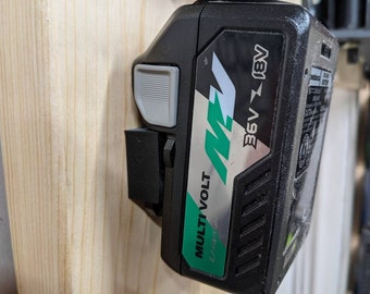 Metabo HPT Wall Mount or Undershelf Mount for 18v or 36v Multi-Volt Lithium-Ion Batteries