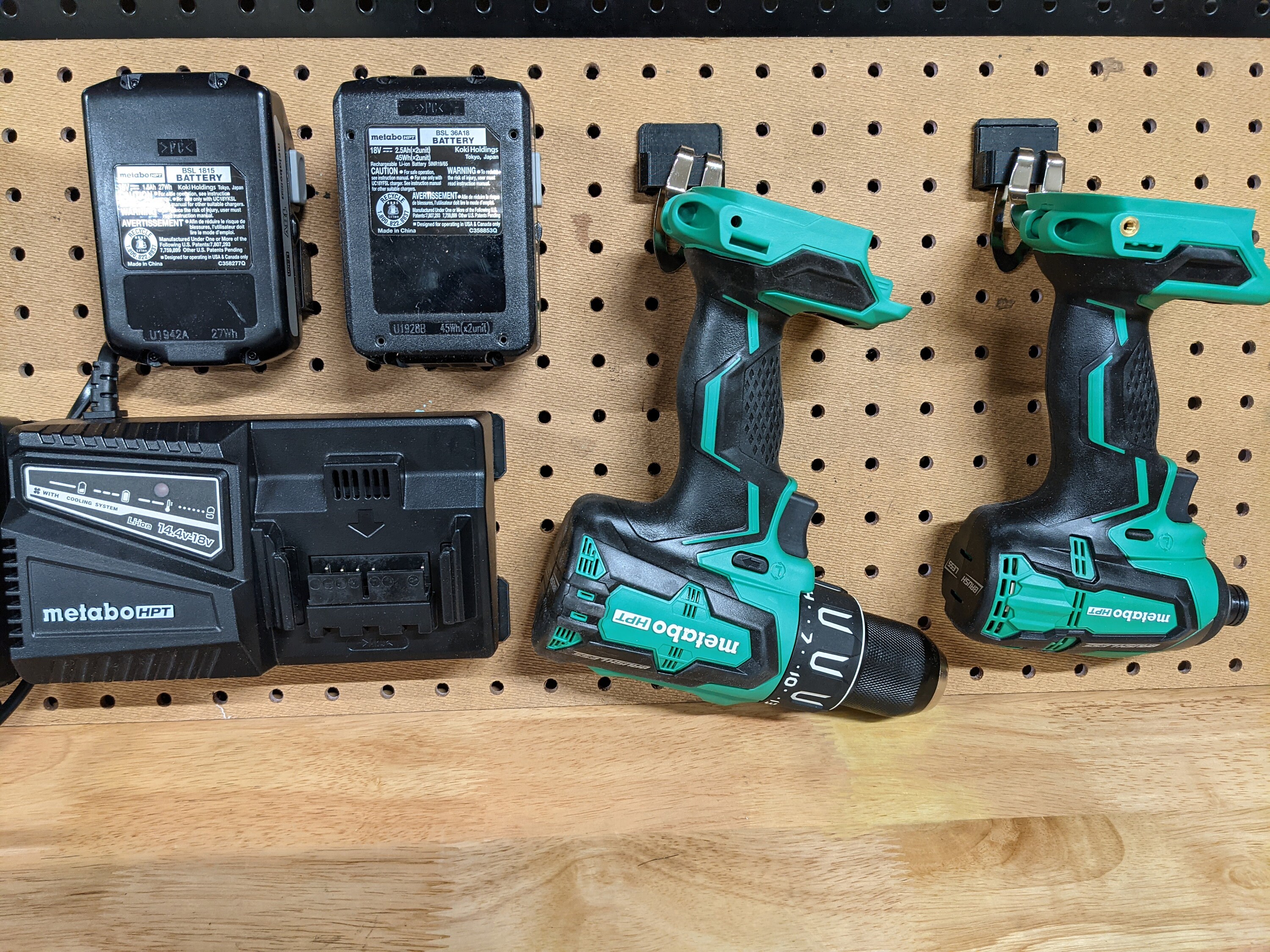 Metabo HPT Hitachi Belt Hook Pegboard Mount for 18v Tools Etsy