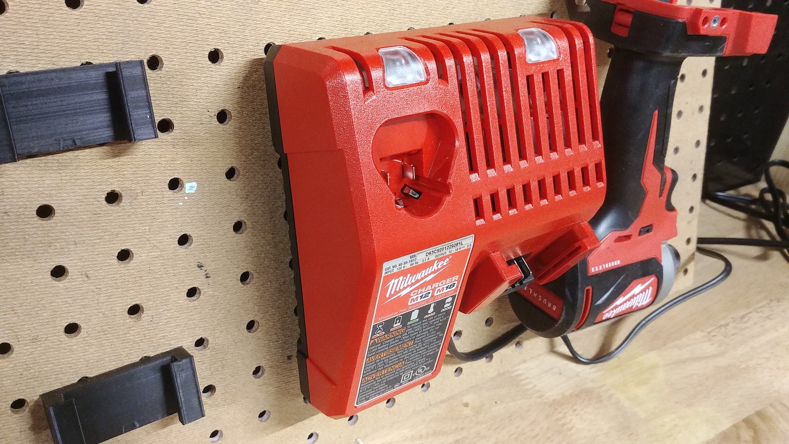 Milwaukee M18 and M12 Pegboard Mount for 48591812 Multivolt Etsy