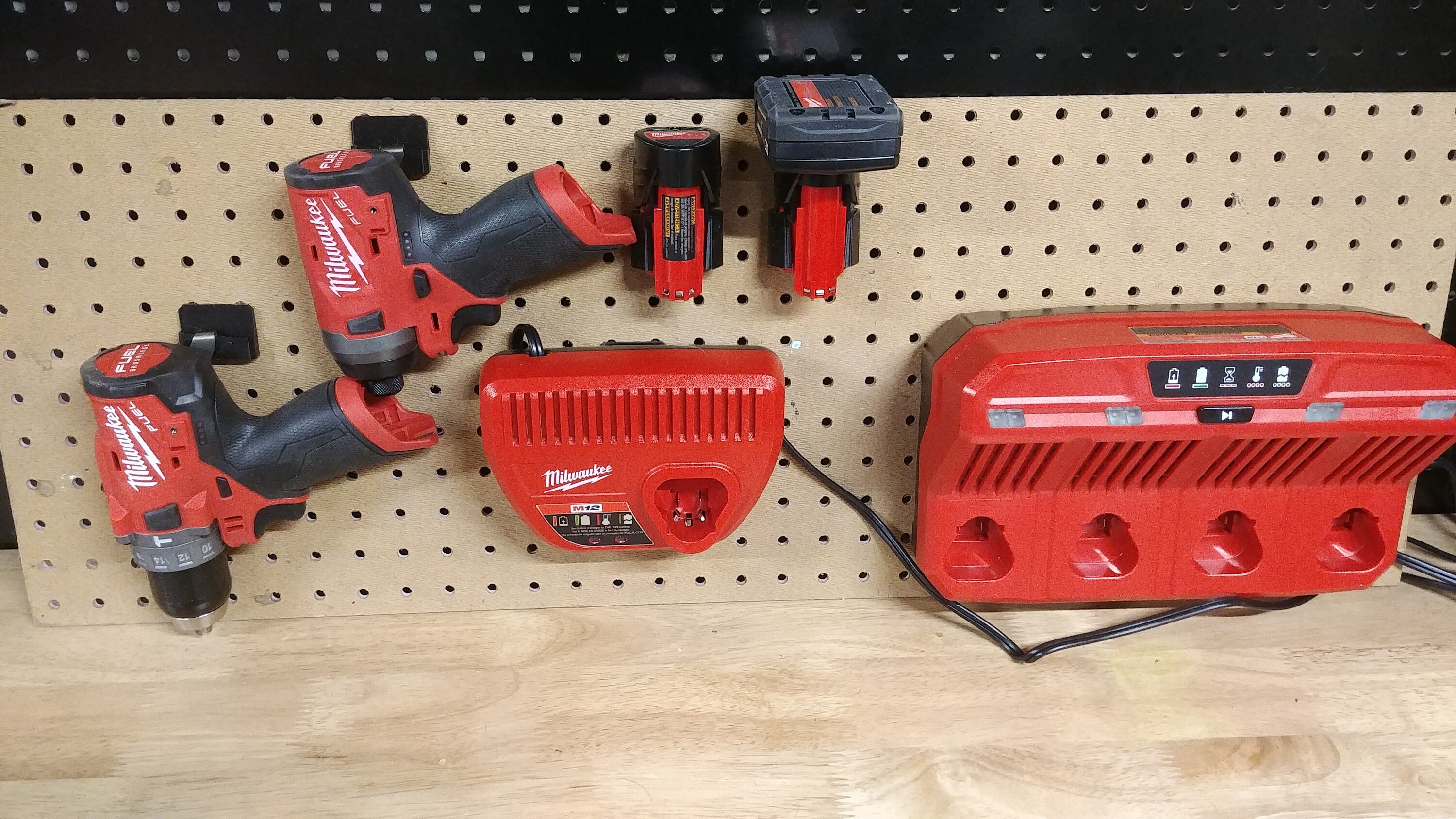 Milwaukee M12 Pegboard Mount for 48592401 12v Lithium Ion Etsy