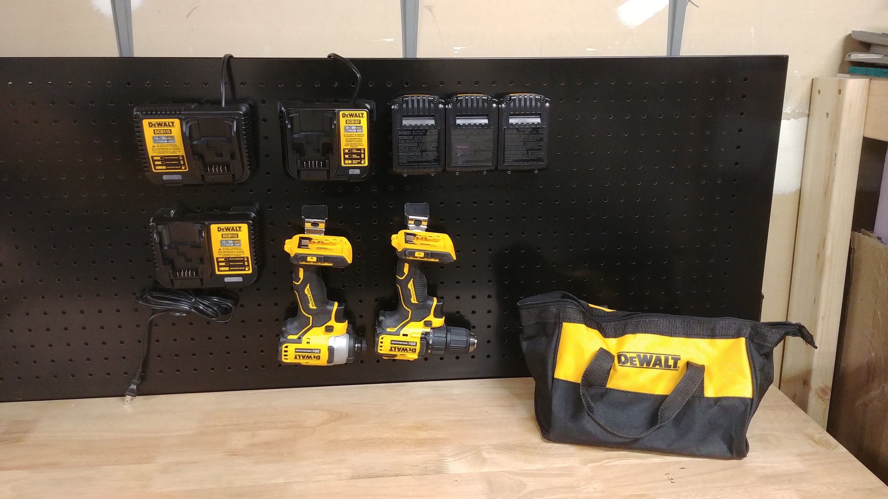 Dewalt 20v Tool Storage Pegboard Combo for 2 Tool Kit Etsy Singapore