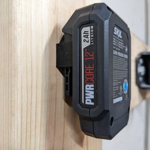 SKIL PWRCore 12 Wall Mount or Undershelf Mount for 12v Lithium-Ion Batteries