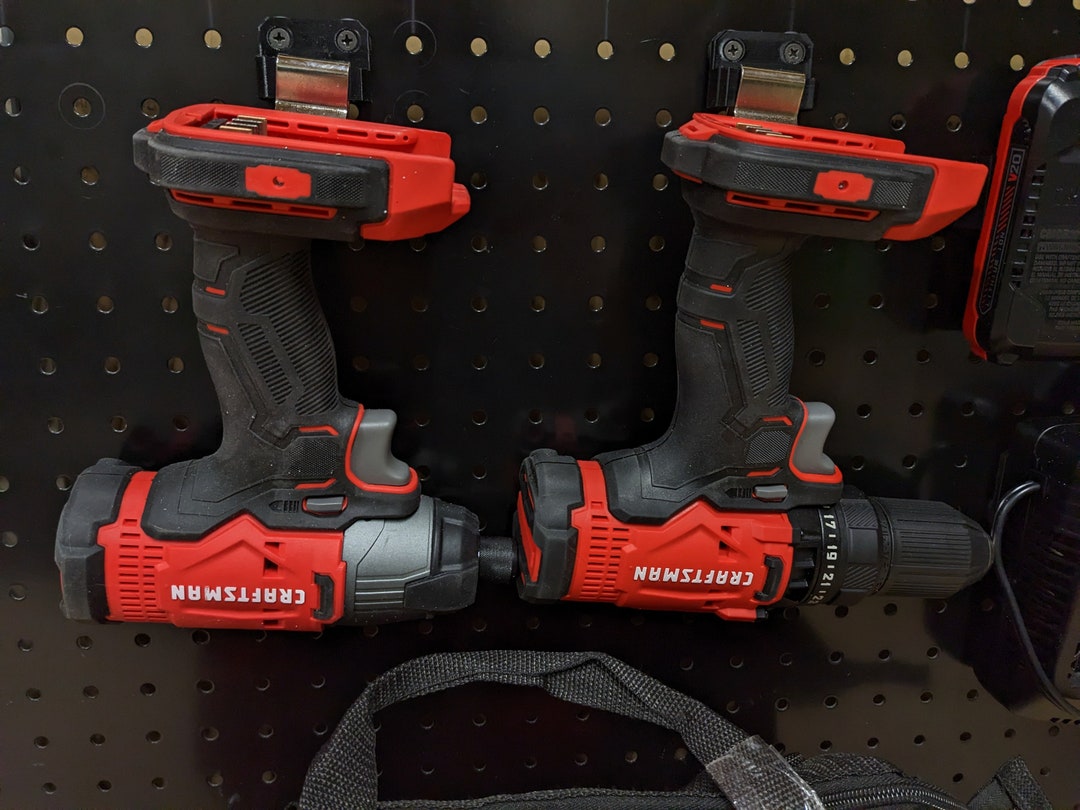 Pegboard Mounted Craftsman V20 Tool Holder Etsy