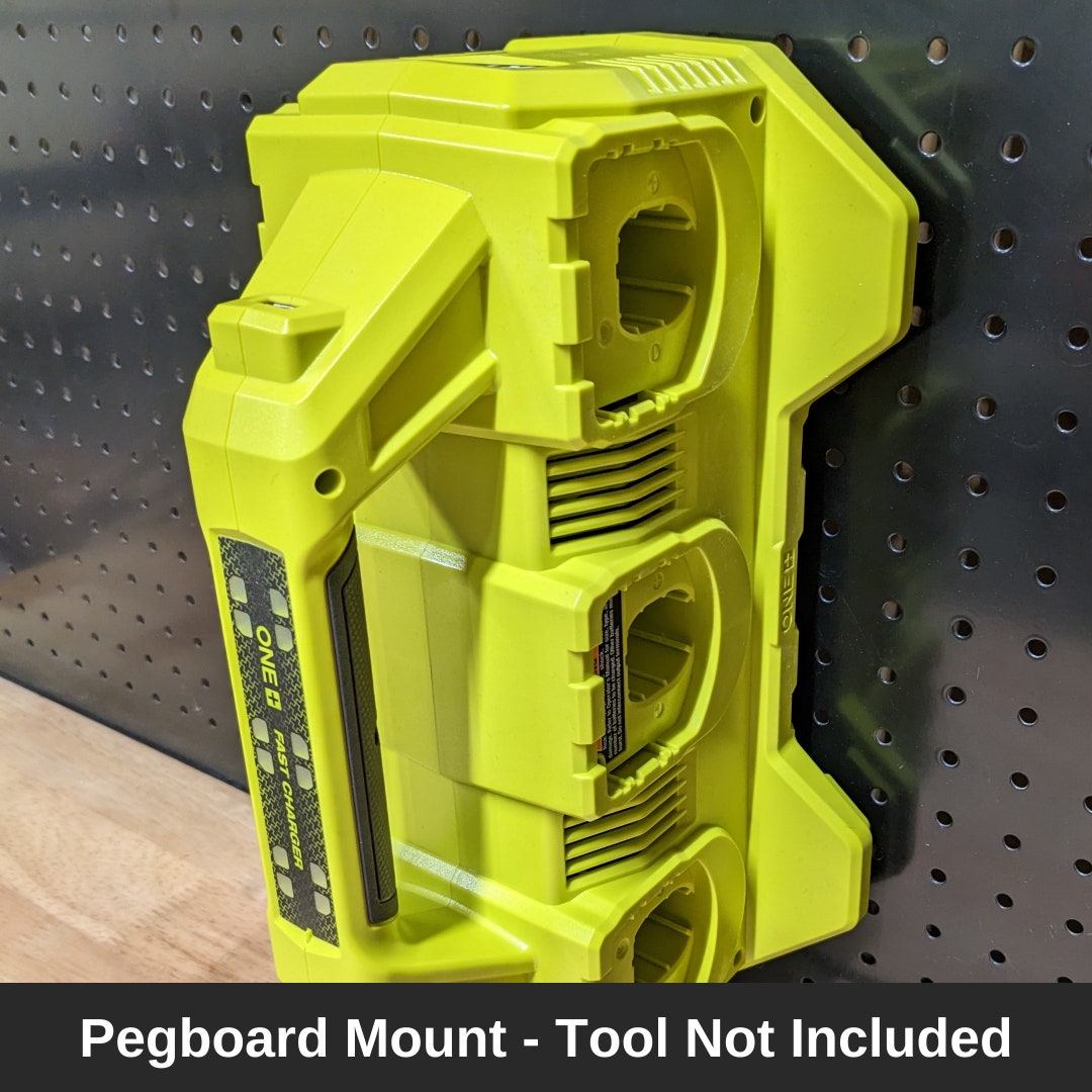 Ryobi One PCG006 Pegboard Mount for 6 Battery Lithium Ion Fast Battery