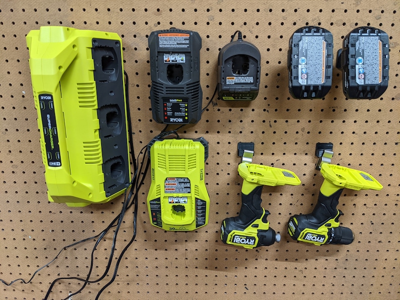 Ryobi One+ Battery Pegboard Mount for One Plus 18v Batteries image 6