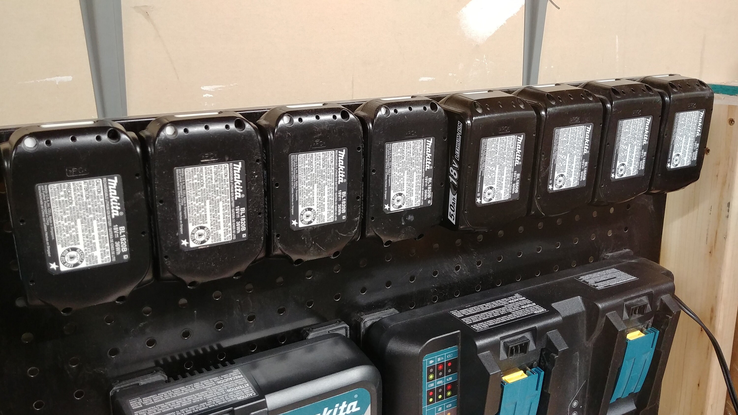 Makita LXT Pegboard Mount for 18v Lithium ion Batteries Etsy