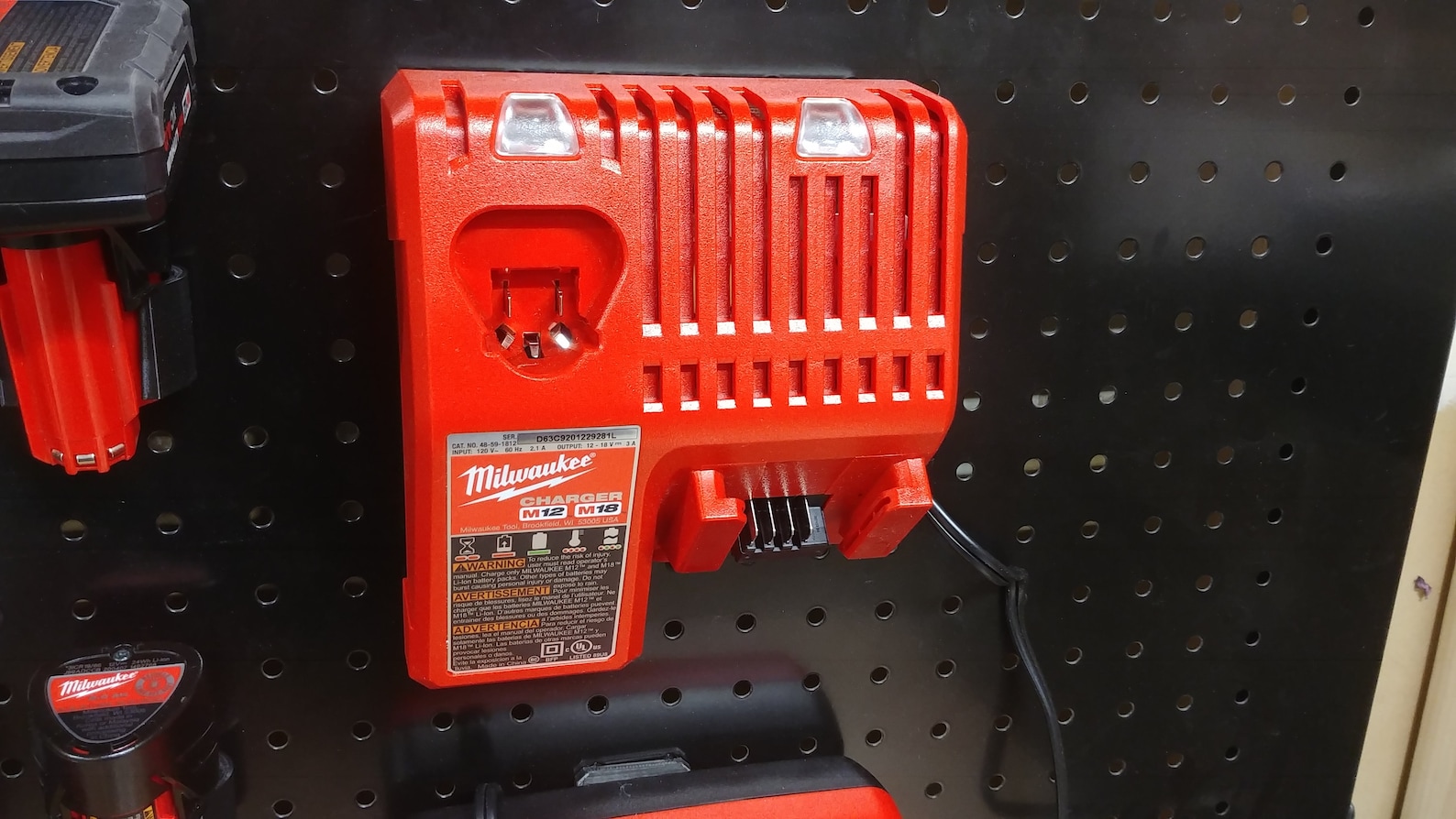 Milwaukee M18 18v Tool Storage Pegboard Combo for 2 Tool Kit Etsy