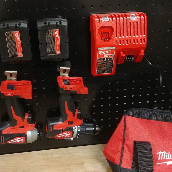 Milwaukee M18 18v Tool Storage Pegboard Combo for 2 Tool Kit