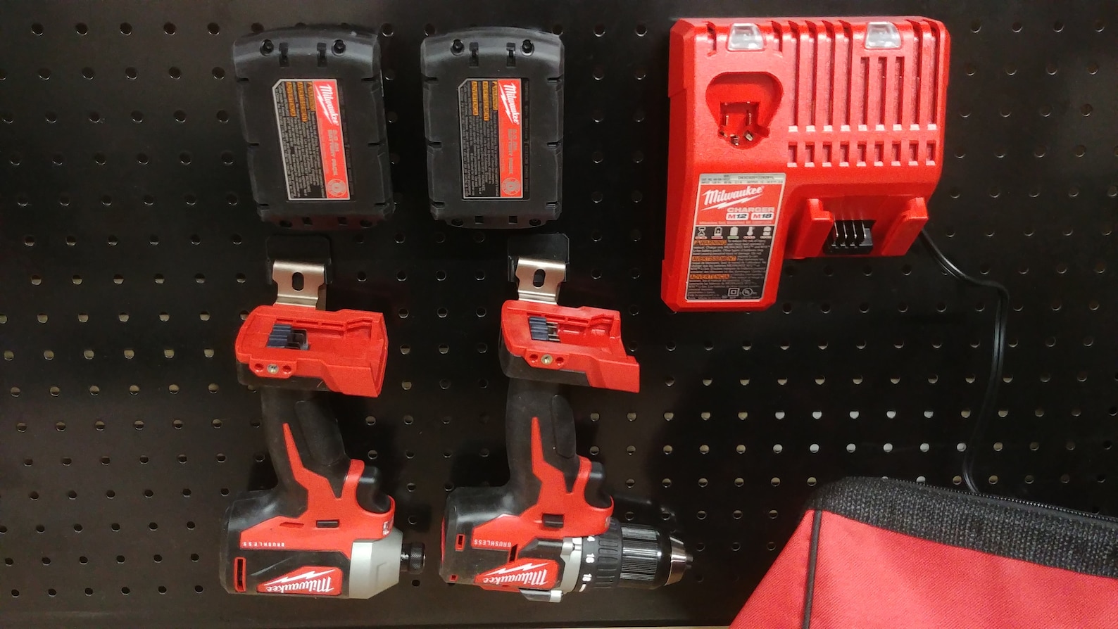 Milwaukee M18 18v Tool Storage Pegboard Combo for 2 Tool Kit Etsy
